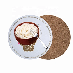 Professional customized home products anti-skid table mat round
