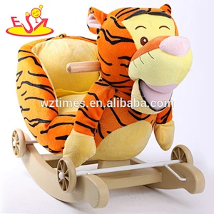 wholesale cheap wooden kids rocking horse best sale wooden kids rocking horse W16D077