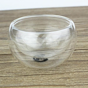 2019 Hot Sale Heat Resistant Glass Tea Cup Double Wall Glass Cup for Gift Eco-friendly Borosilicate Tea Mug