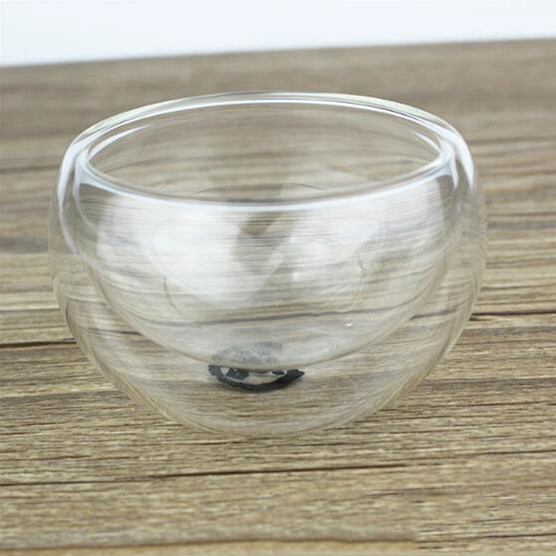 2019 Hot Sale Heat Resistant Glass Tea Cup Double Wall Glass Cup for Gift Eco-friendly Borosilicate Tea Mug