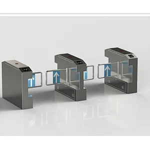 Shopping Mall Automatic Half Height Swing Turnstile With QC Code Reader