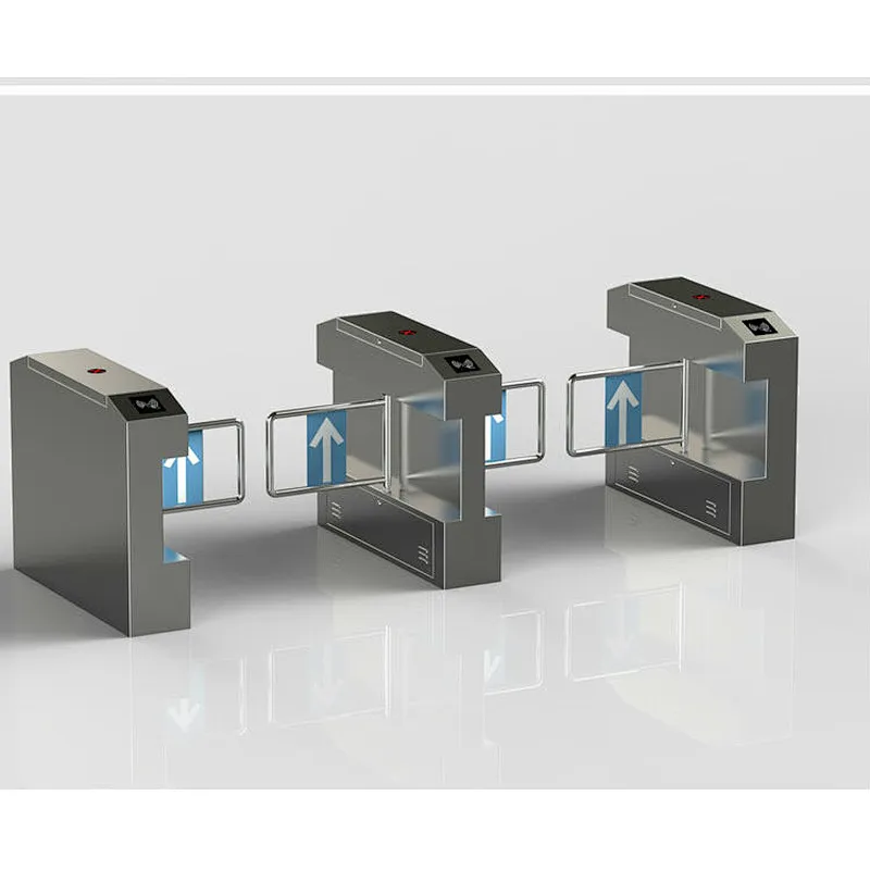 Shopping Mall Automatic Half Height Swing Turnstile With QC Code Reader