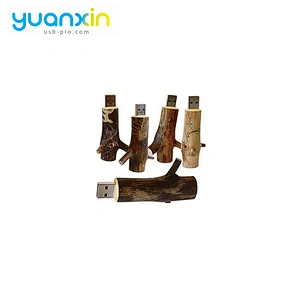 Tree Branch Wood Material Usb Flash Drive Memory Stick With Custom Logo