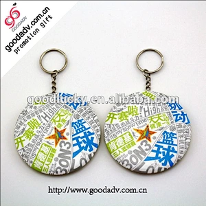 characteristic promotion gifts Tinplate mirror key chain