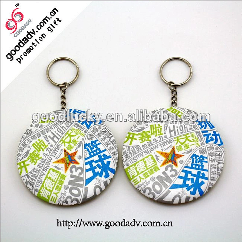 characteristic promotion gifts Tinplate mirror key chain