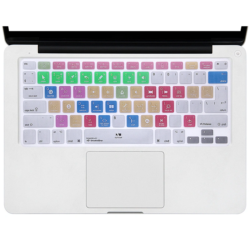Dust Proof Studio One silicone keyboard Shortcuts Keyboard for macbook pro 13 retina air pro