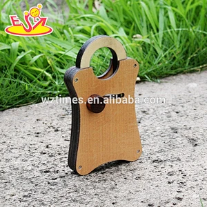 2018 wholesale baby wooden toy lock educational kids wooden toy lock top fashion children wooden toy lock W02A168