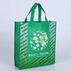 Green portable shopping bag non-woven wholesale