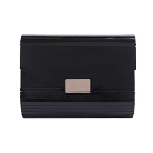 Hot marketing 2018 Fashion New black acrylic envelope clutch bag