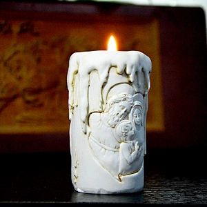 S9084 silicone mold candle molds Catholic holy family of three handmade candle shape holder mould aroma stone molds