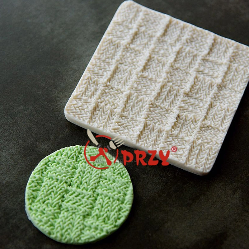 knitting shape fondant mold silicone molds for cake decorations 8 types Printing pad mold