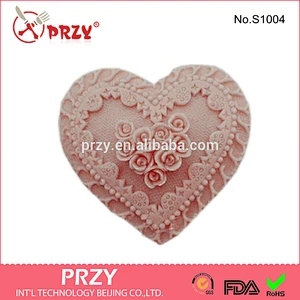 Heart shaped soap modelling handmade soap mold