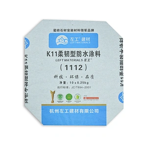 Wholesale kraft paper valve square bottom bag used for putty powder cement 20kg