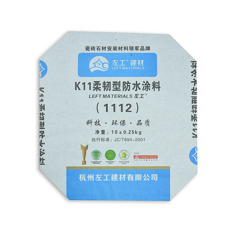 Wholesale kraft paper valve square bottom bag used for putty powder cement 20kg