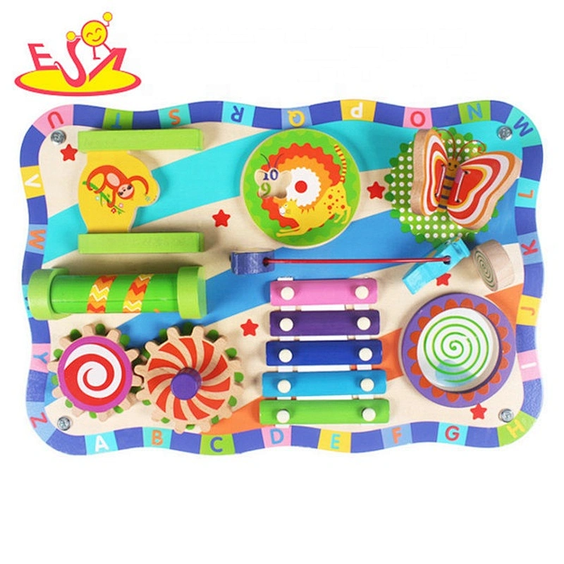 New arrival kids educational table wooden busyboard for kids W12D153