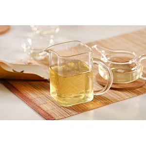 Unique style four angles glass cup ice beer cuo for restaurant