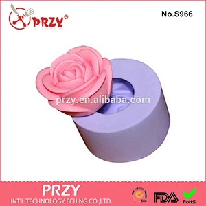 Rose shape silicone soap handmade cake mould