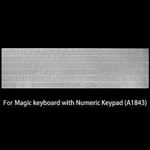 Clear tpu laptop keypad cover for  Magic Keyboard with Numeric Keypad A1843 MQ052LL/A