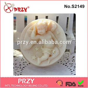 DIY handmade angel baby design silicone molds for soap making