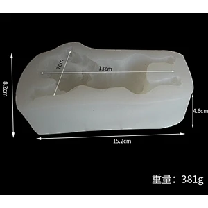 2 Size Dirty dog 3D Shar Pei Dog Mousse Cake Silicone Mould for Fondant Chocolate Candy Mold
