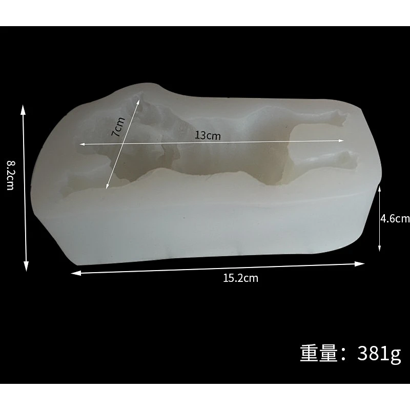 2 Size Dirty dog 3D Shar Pei Dog Mousse Cake Silicone Mould for Fondant Chocolate Candy Mold