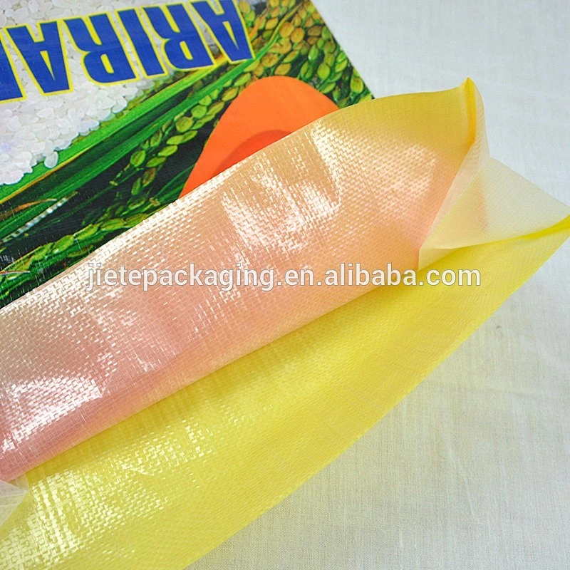 100% new material pp woven rice, fertilizer, fish meal and animal feed packaging bags 25kg