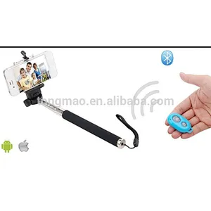 Hot Sale Telescopic Handle Bluetooth Self Shooting Stick For Iphone Digital Camera & Mobile Phone