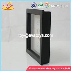 Wholesale most popular high quality wooden black photo frame W09A017