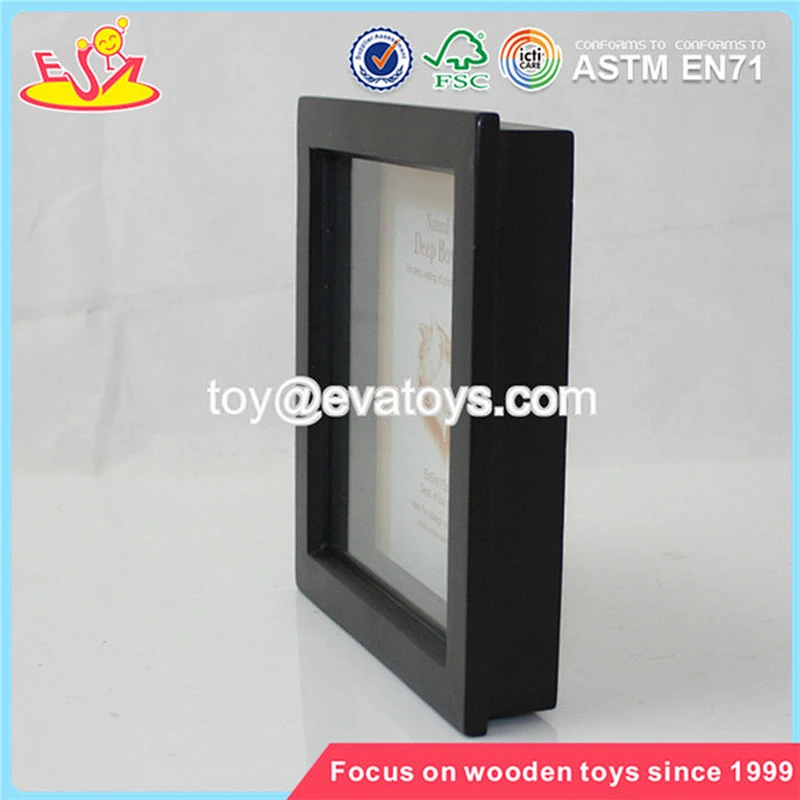 Wholesale most popular high quality wooden black photo frame W09A017