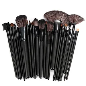 Beauty tools professional makeup brush set black matte makeup brushes
