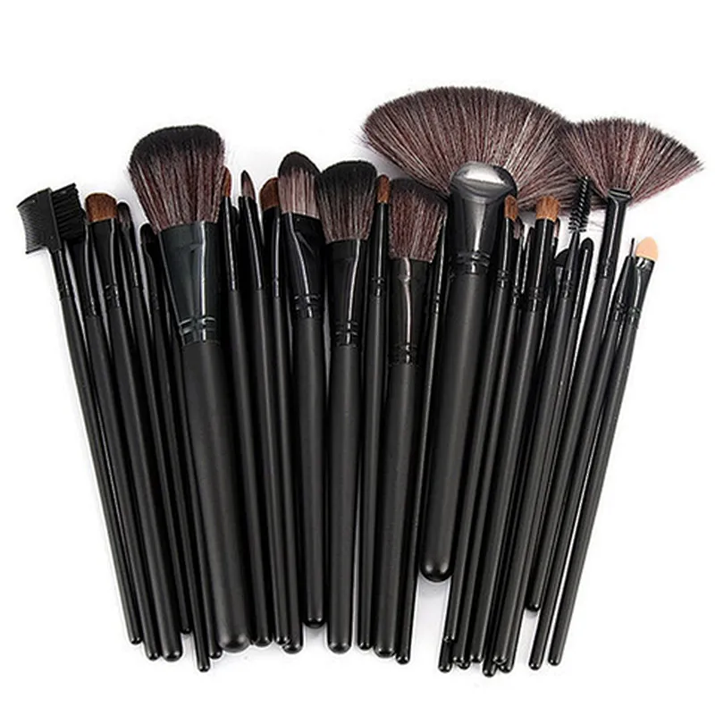 Beauty tools professional makeup brush set black matte makeup brushes