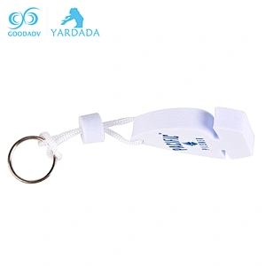 Custom Printed Metal Ring EVA Keychain,Foam Floating Key Chain