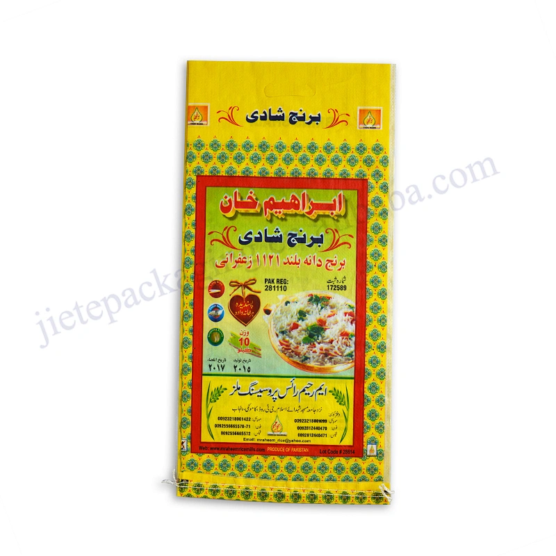 High quality new material transparent 10kg polypropylene pp woven bajaj basmati rice bag