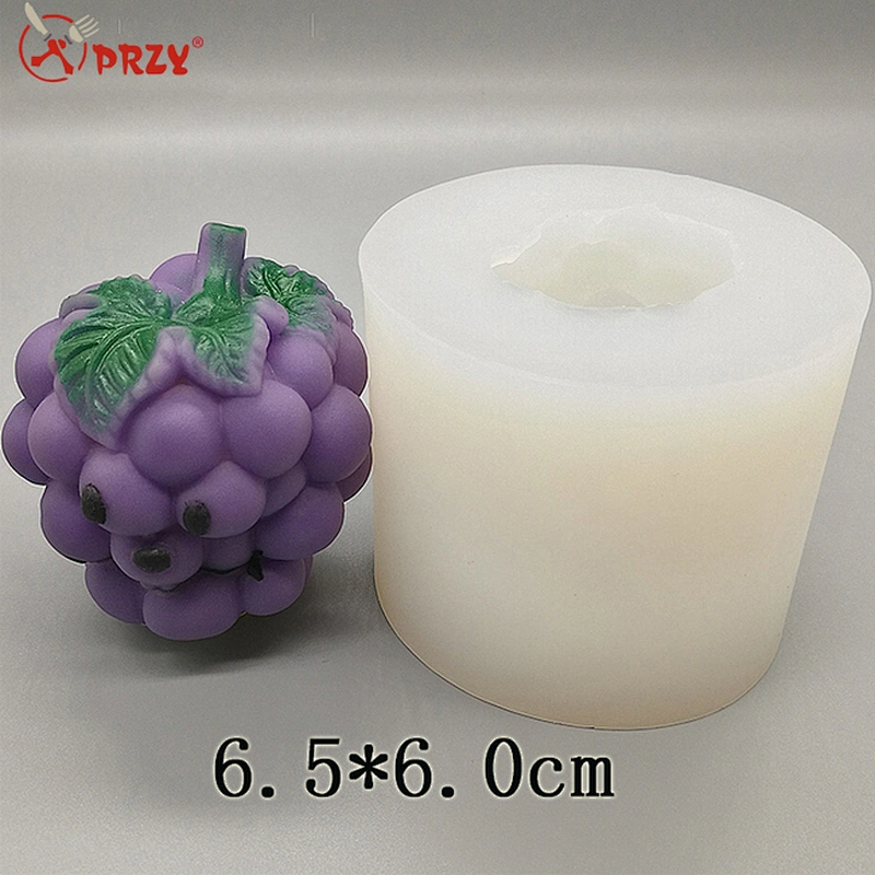 3D cartoon banana apple pineapple grape orange fruit soap mold handmade cake mold mousse silicone mould