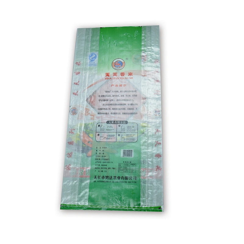 China pp woven packing bag with normal printing for rice, flour 20kg 25kg