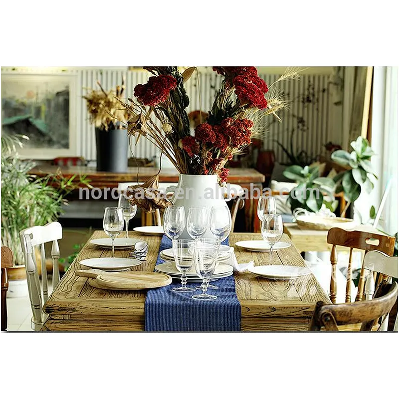 vintage wood dinning table rustic european style dinning table