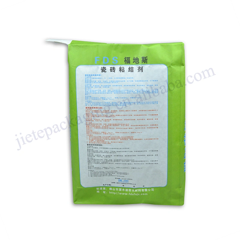 Industrial use stand up 3 layer kraft paper cement packing bag for volcanic ash,fly ash,dry mortar