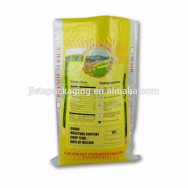 Video, transparent plastic material pp woven bag for packing rice long grain, food, fertilizer with printing 25kg