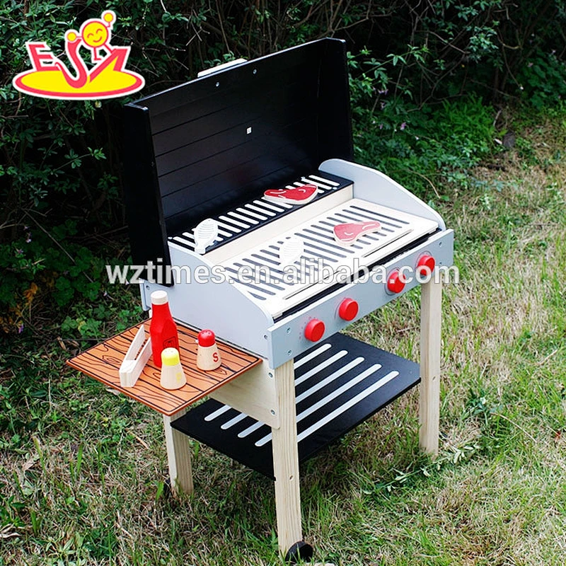 2018 neue design baby holzspielzeug bbq mode kinder holzspielzeug bbq rollenspiel kinder holzspielzeug bbq W10D123