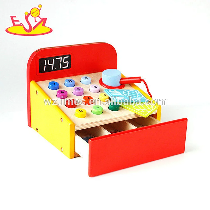 Hölzernes Registrierkassenspielzeug des besten Geschenks für Kinder W10A068