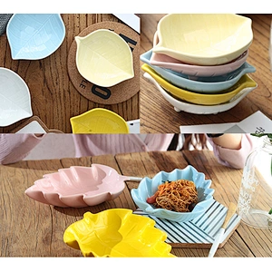 Cheap porcelain plate mini fruit dish ceramic cute design 6 inch for children's lunch