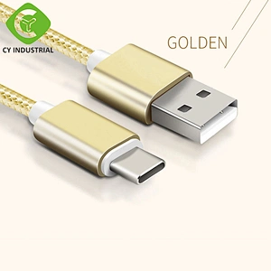 Wholesale Fast Delivery 6 Color USB  Type C Cable Nylon Braided Mobile Phone Micro Data Cable Charger for Amazon Seller