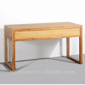 chinese antique style reclaimed elm wood color 3 drawers writing desk