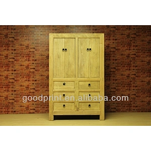 Industrial furniture recycle wood bookcase