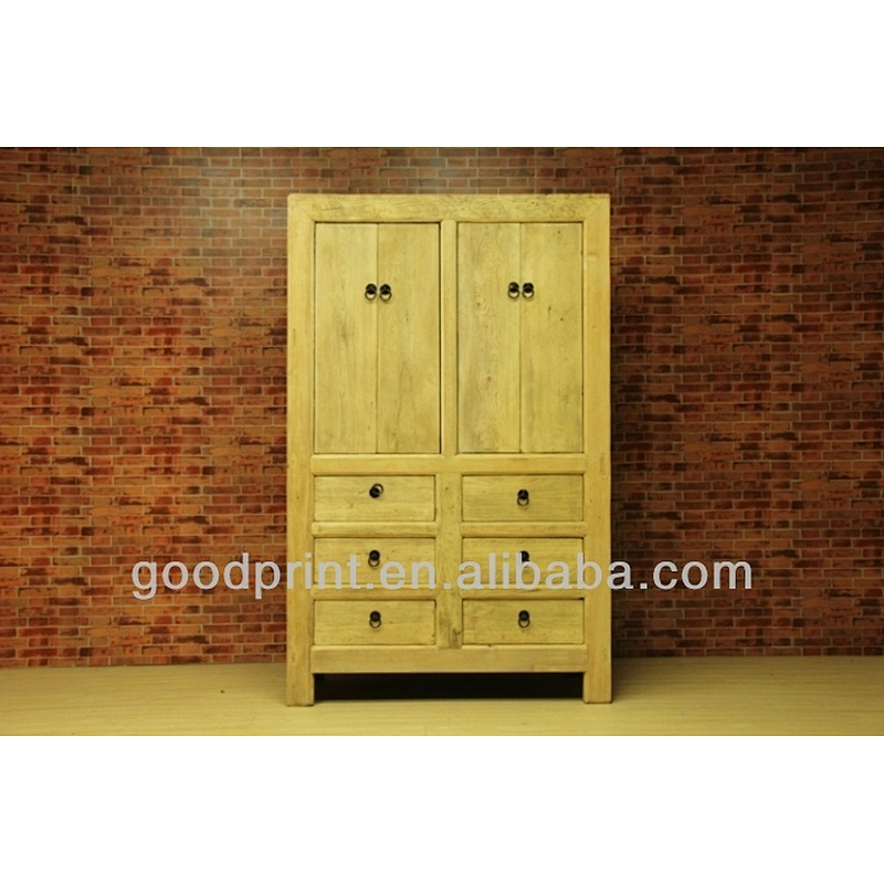 Industrial furniture recycle wood bookcase