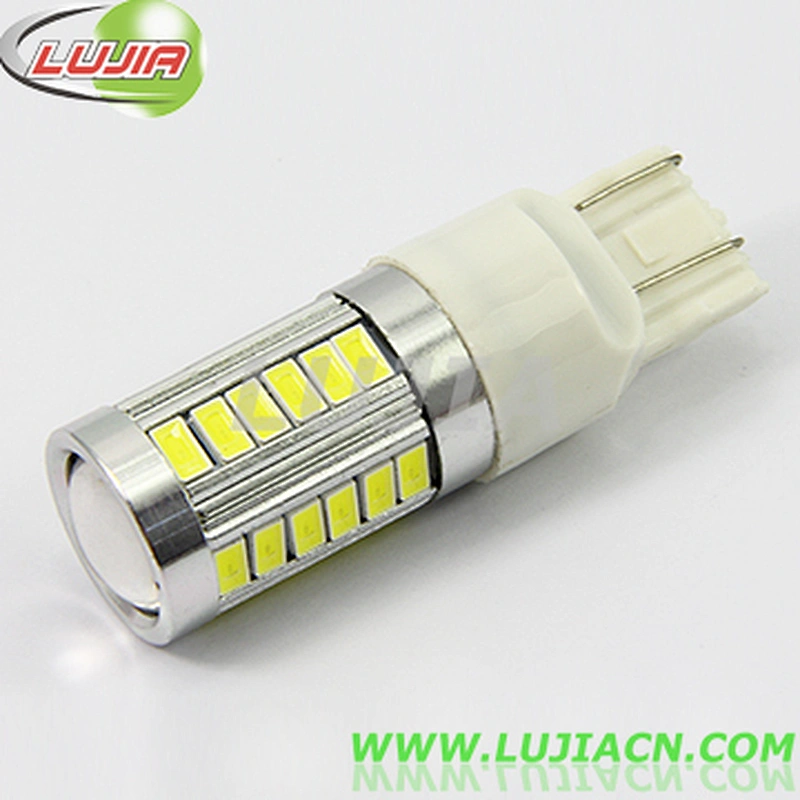 High power Super bright led 7443 w21/5w car bulb,7443 33SMD 5630 led bulb