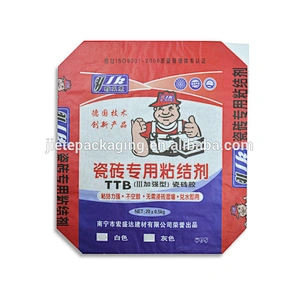 industrial use kraft paper valve bag for cement, tile adhesive, mortar packaging 20kg 25kg