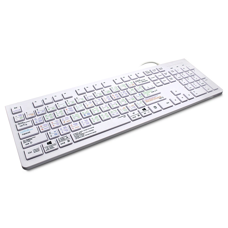 chinese computer film keyboard Custom keyboard printed with shortcut Design vim/dj/ps Factory price for macbook keyboard