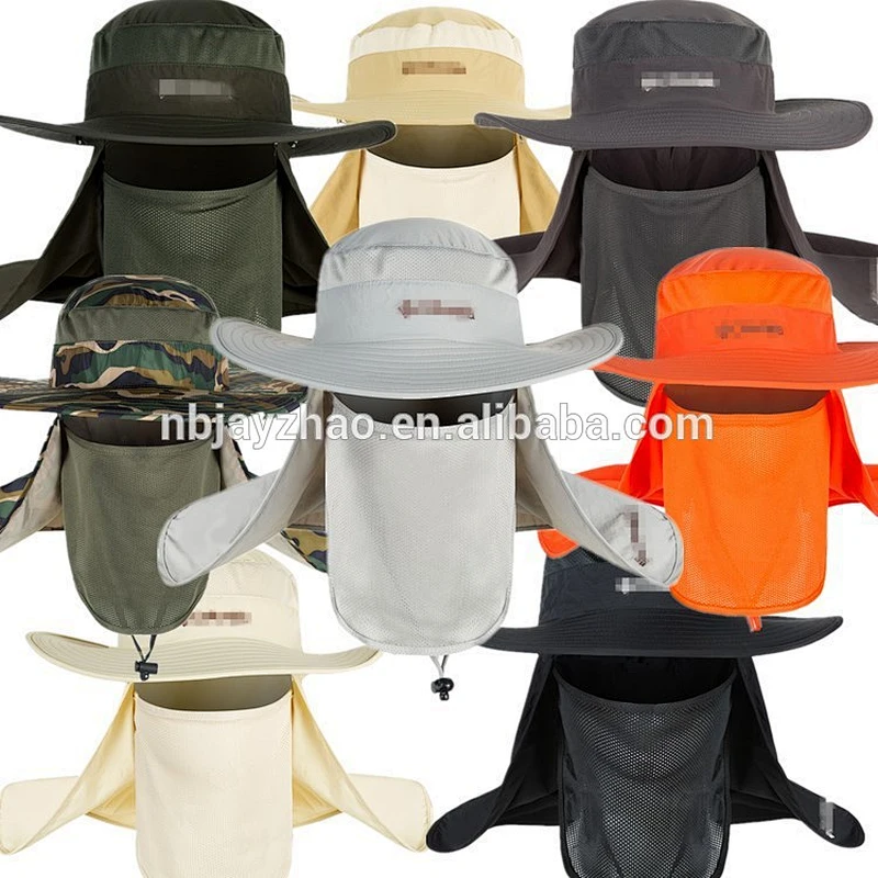 Waterproof Anti Uv Full Occlusion Fishing Hat, Outdoor Climbing Cap