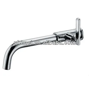 New Design Wall mounted Brass Zinc Alloy Handle Ceramic Spool Basin Faucet